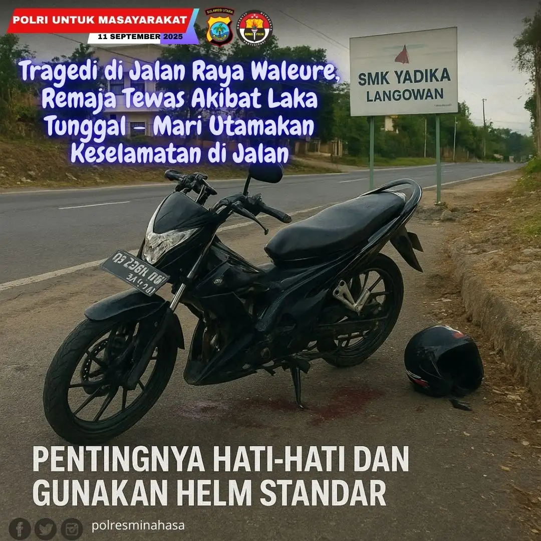 Tragedi di Jalan Raya Waleure, Remaja Tewas Akibat Laka Tunggal – Mari Utamakan Keselamatan di Jalan